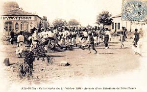 AIN-SEFRA - ARRIVEE D'UN BATAILLON DE TIRAILLEURS - 1904